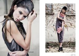 [sx] vest & dress // ilaria nistri | neck corset & ring // paola puro [dx] suit // comeforbreakfast | jewellry & bag // sergei grinko | shoes // united nude | hat // stylist own